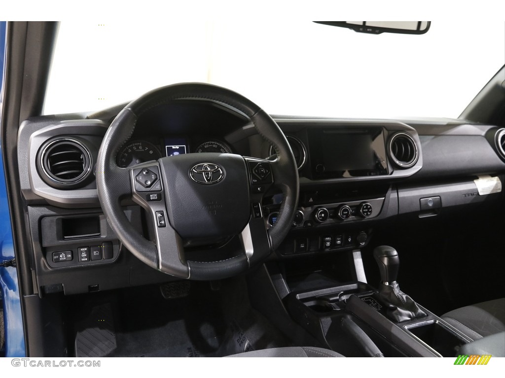 2018 Tacoma TRD Sport Double Cab 4x4 - Blazing Blue Pearl / Graphite w/Gun Metal photo #6