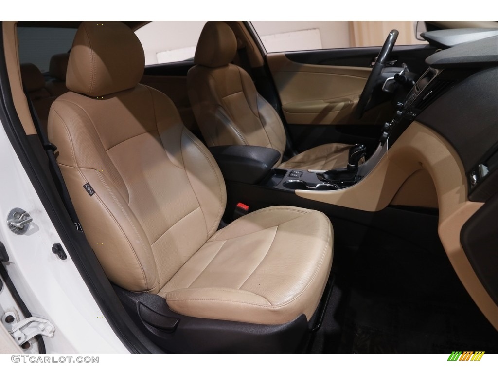 2013 Sonata Limited 2.0T - Shimmering White / Camel photo #13
