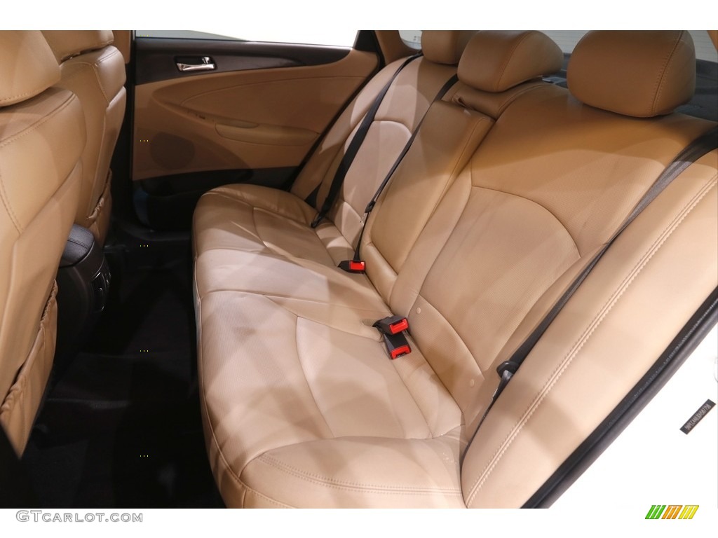 2013 Sonata Limited 2.0T - Shimmering White / Camel photo #15