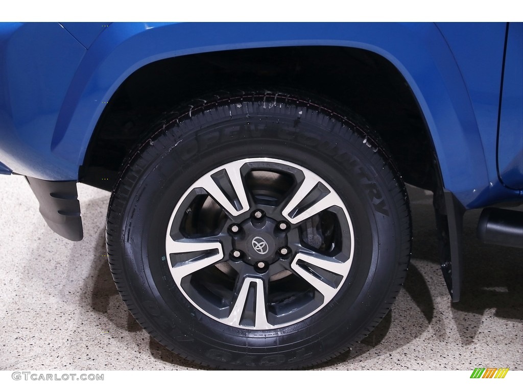 2018 Tacoma TRD Sport Double Cab 4x4 - Blazing Blue Pearl / Graphite w/Gun Metal photo #20