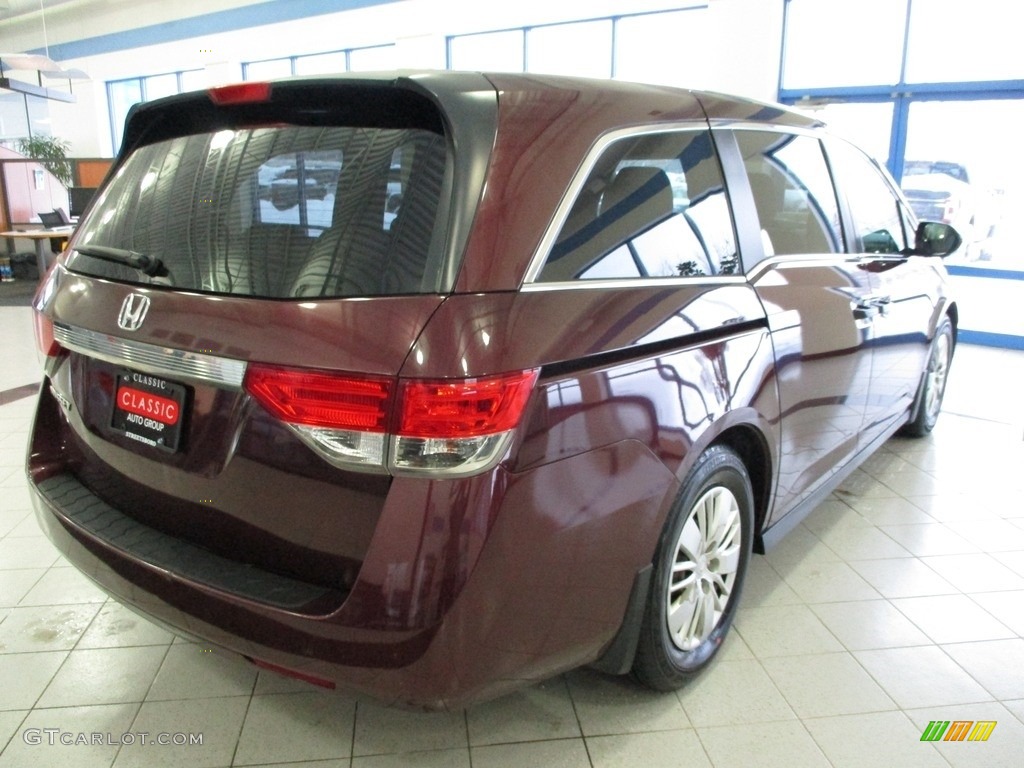 2014 Odyssey LX - Dark Cherry Pearl / Beige photo #7