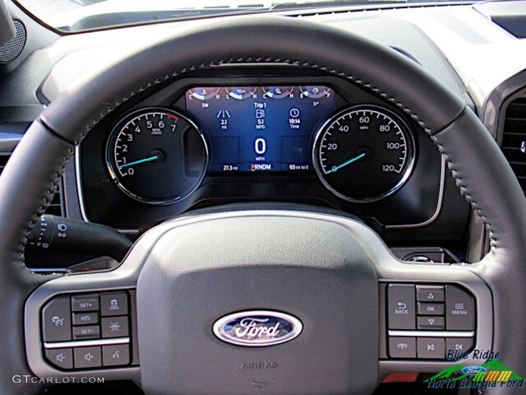 2022 F150 XLT SuperCrew 4x4 - Oxford White / Black photo #17