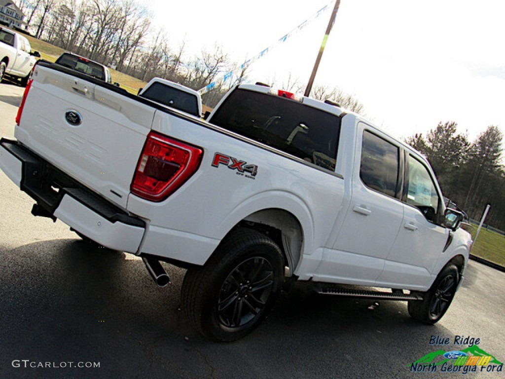 2022 F150 XLT SuperCrew 4x4 - Oxford White / Black photo #31