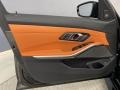 Kyalami Orange/Black 2022 BMW M3 Sedan Door Panel