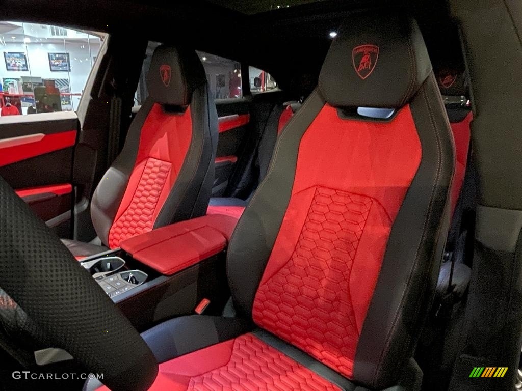 Nero Ade/Rosso Alala Interior 2021 Lamborghini Urus AWD Photo #143618784