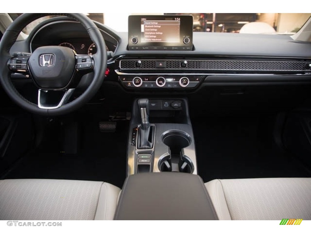 2022 Honda Civic EX-L Hatchback Gray Dashboard Photo #143618805