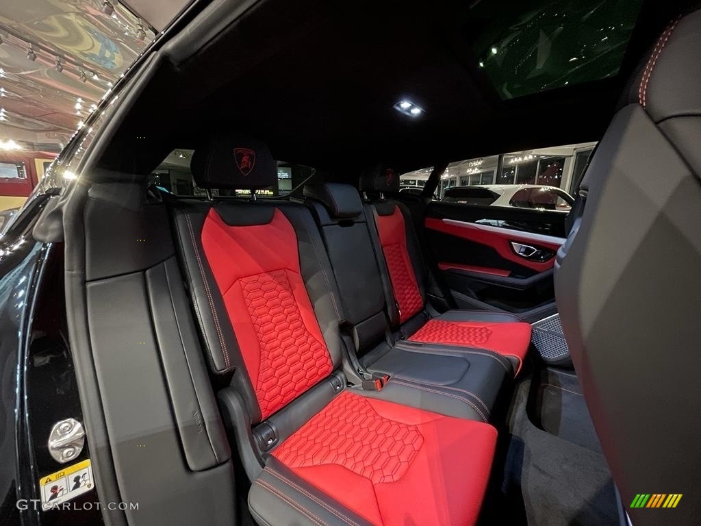 Nero Ade/Rosso Alala Interior 2021 Lamborghini Urus AWD Photo #143618835