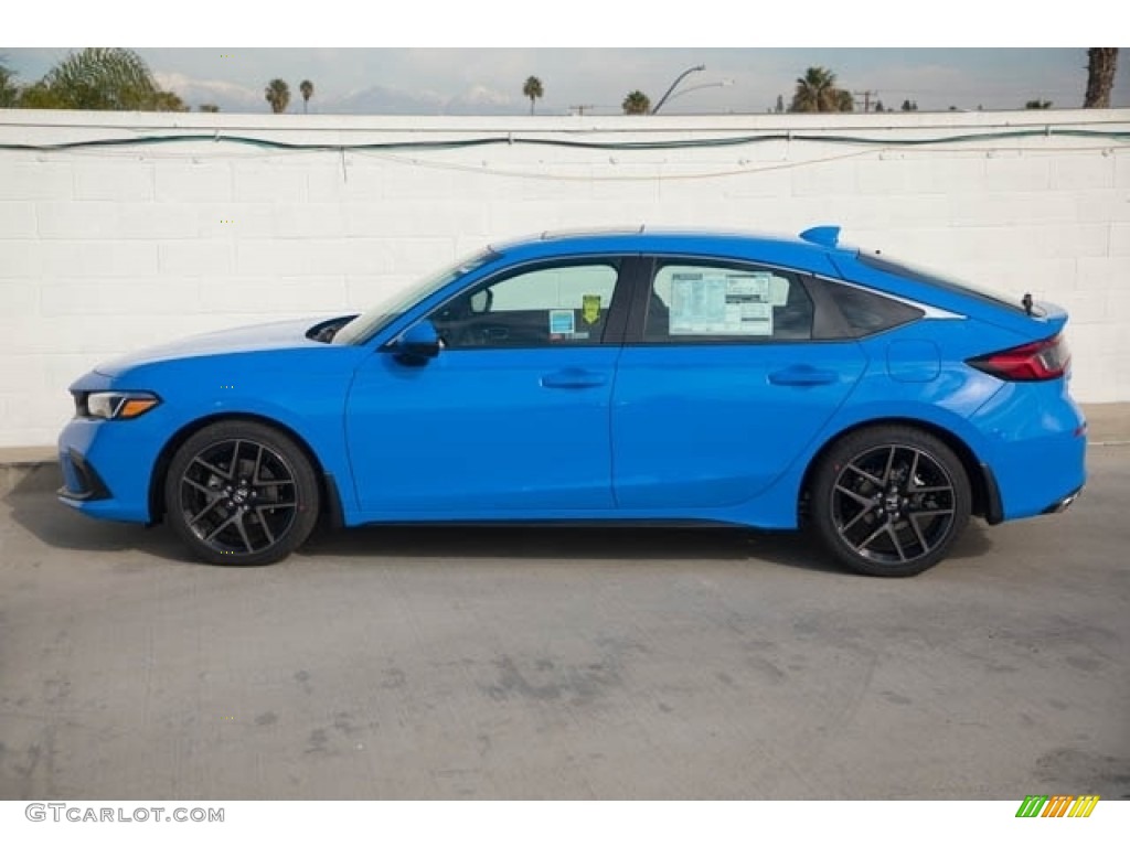 Boost Blue Metallic 2022 Honda Civic Sport Touring Hatchback Exterior Photo #143619336