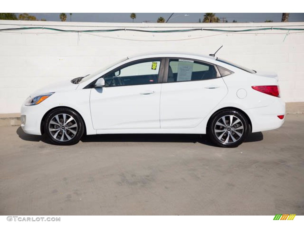 Century White 2015 Hyundai Accent GLS Exterior Photo #143619540
