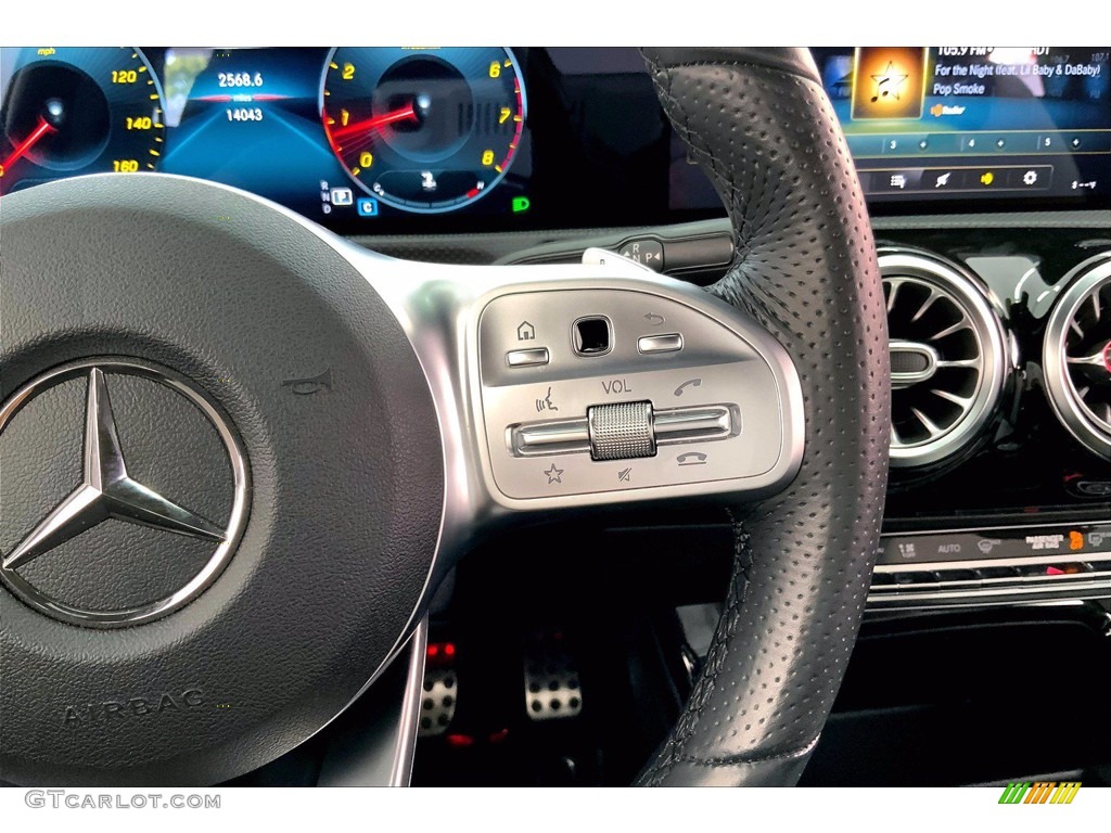 2019 Mercedes-Benz A 220 Sedan Neva Grey/Black Steering Wheel Photo #143620009