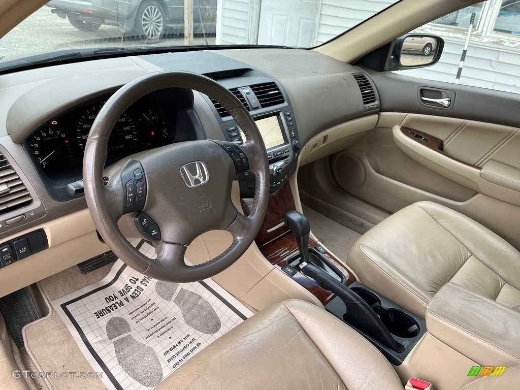 2007 Accord EX-L V6 Sedan - Desert Mist Metallic / Ivory photo #15