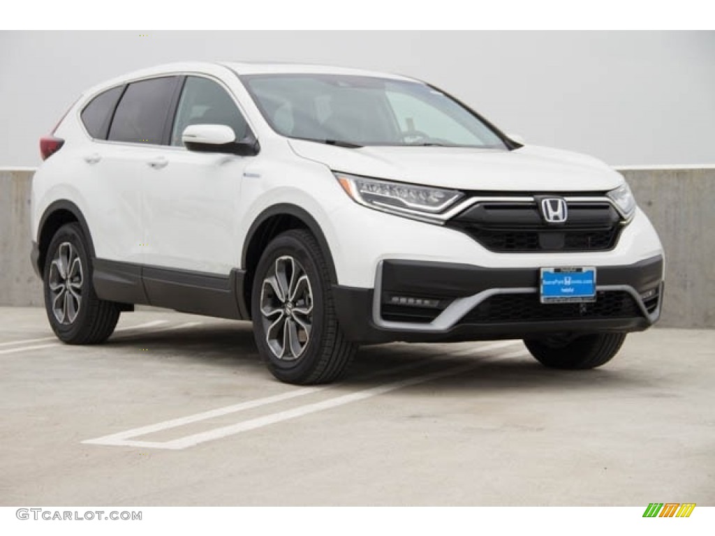 Platinum White Pearl 2022 Honda CR-V EX-L AWD Hybrid Exterior Photo #143621842