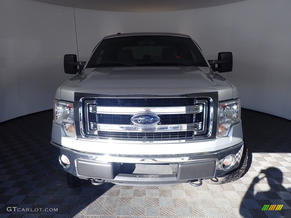 2013 F150 XLT SuperCrew 4x4 - Ingot Silver Metallic / Steel Gray photo #5