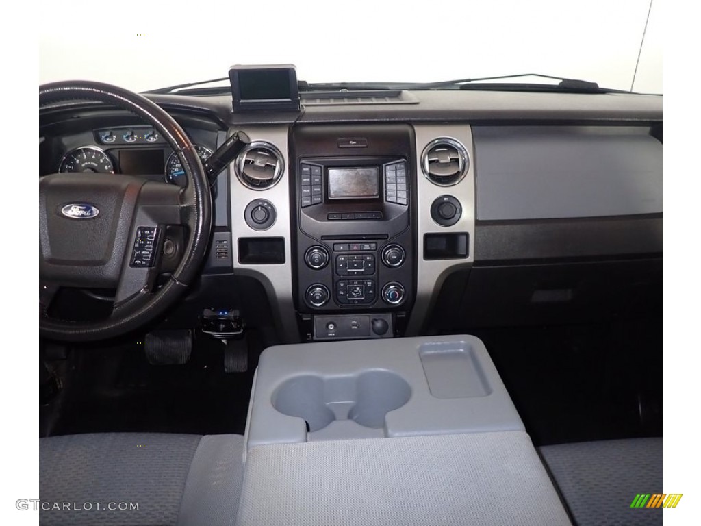 2013 F150 XLT SuperCrew 4x4 - Ingot Silver Metallic / Steel Gray photo #24