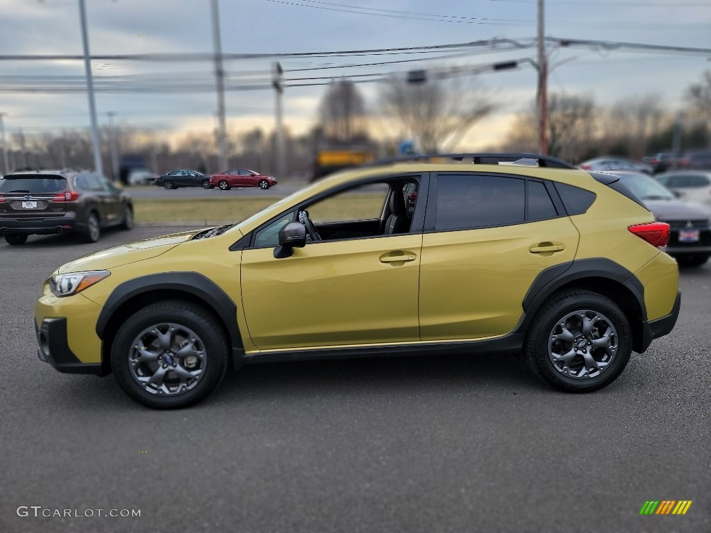 2021 Crosstrek Sport - Plasma Yellow Pearl / Gray photo #12