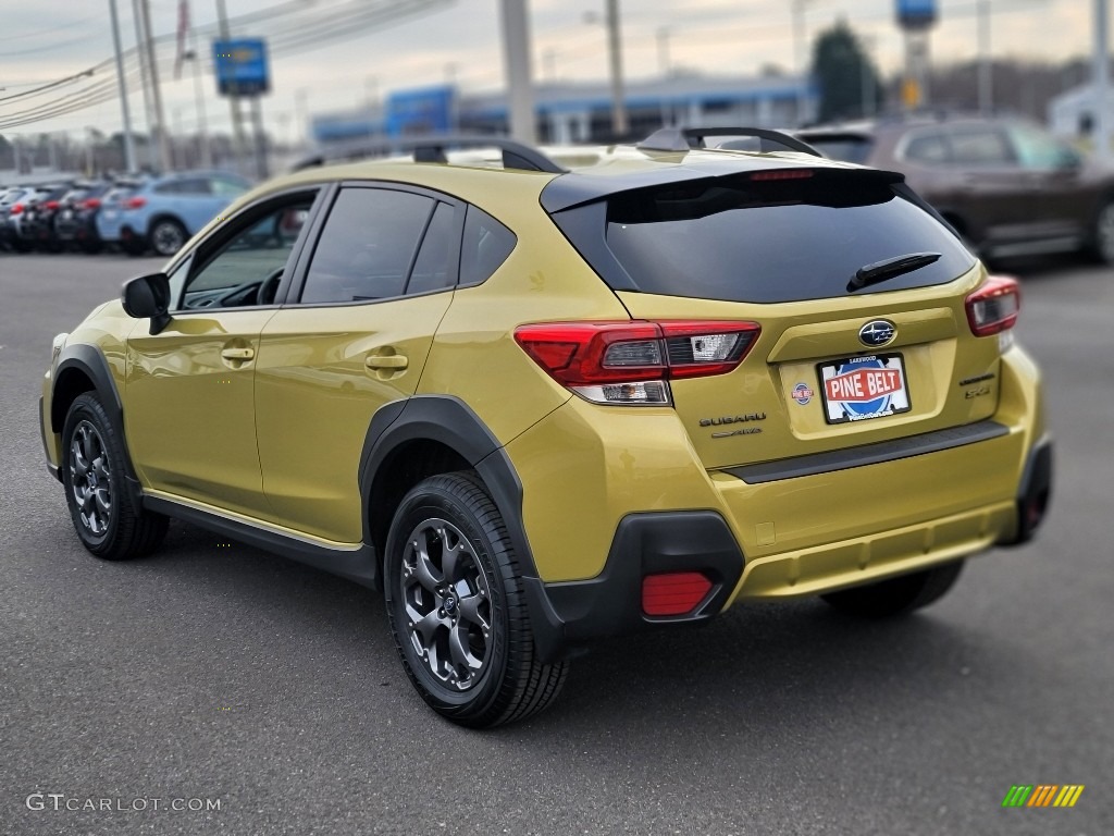 2021 Crosstrek Sport - Plasma Yellow Pearl / Gray photo #13