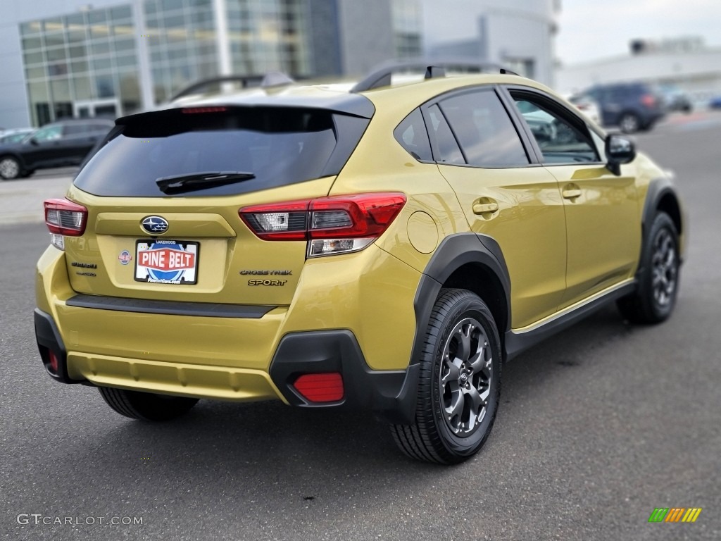 2021 Crosstrek Sport - Plasma Yellow Pearl / Gray photo #15