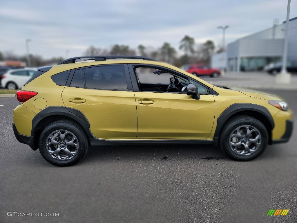 2021 Crosstrek Sport - Plasma Yellow Pearl / Gray photo #16