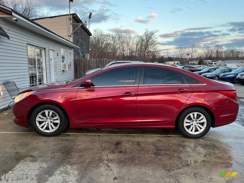 2012 Sonata GLS - Sparkling Ruby Red / Camel photo #4