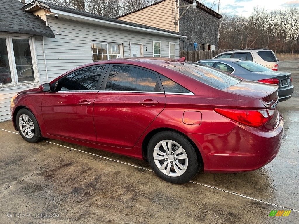 2012 Sonata GLS - Sparkling Ruby Red / Camel photo #5