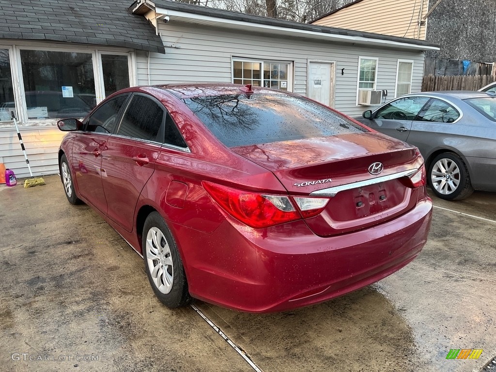 2012 Sonata GLS - Sparkling Ruby Red / Camel photo #6