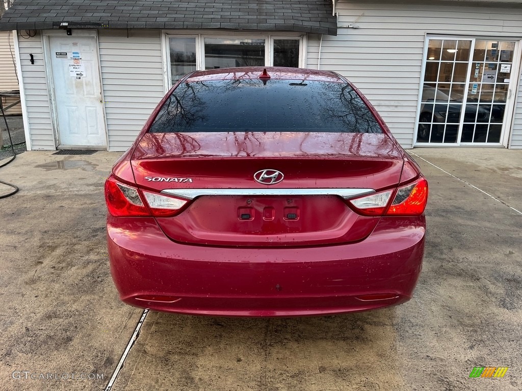 2012 Sonata GLS - Sparkling Ruby Red / Camel photo #7