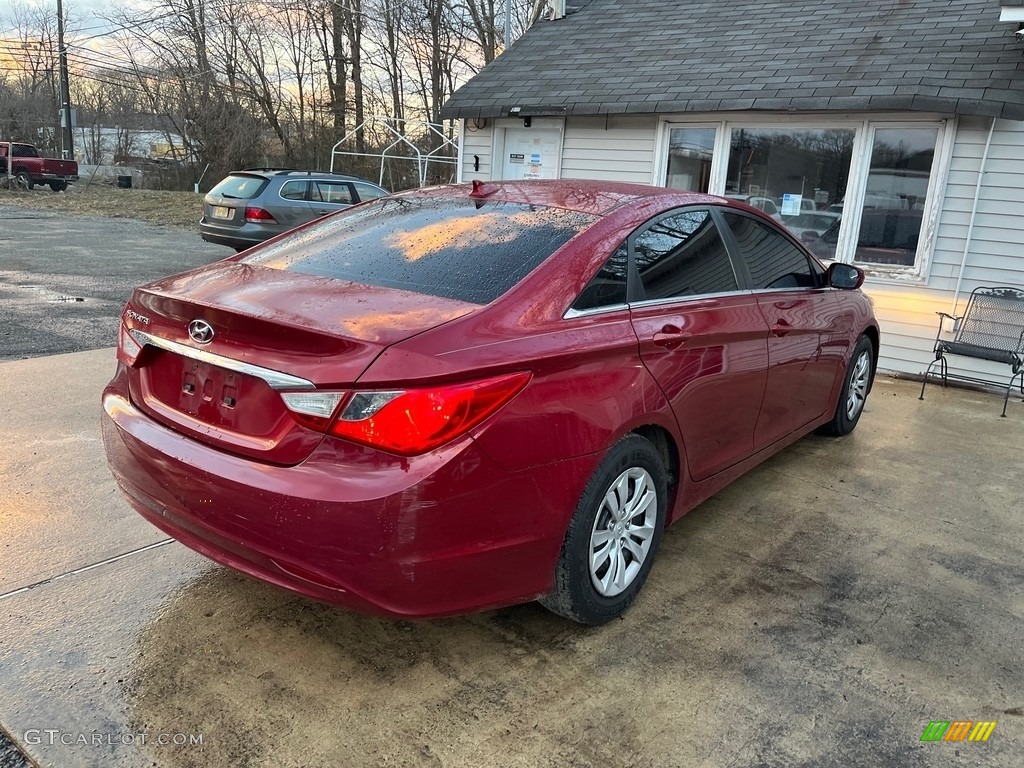 2012 Sonata GLS - Sparkling Ruby Red / Camel photo #8