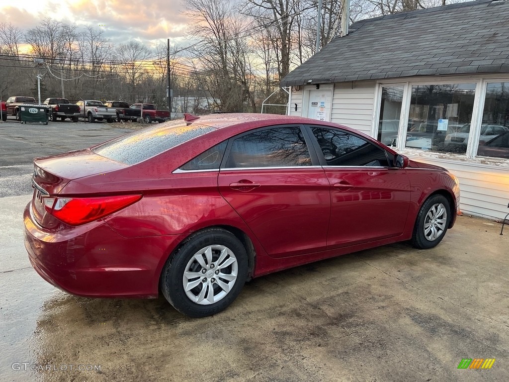 2012 Sonata GLS - Sparkling Ruby Red / Camel photo #9