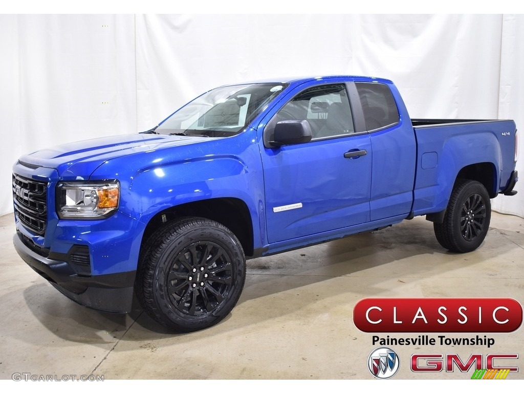 2021 Canyon Elevation Extended Cab 4WD - Dynamic Blue Metallic / Jet Black/Dark Ash photo #1