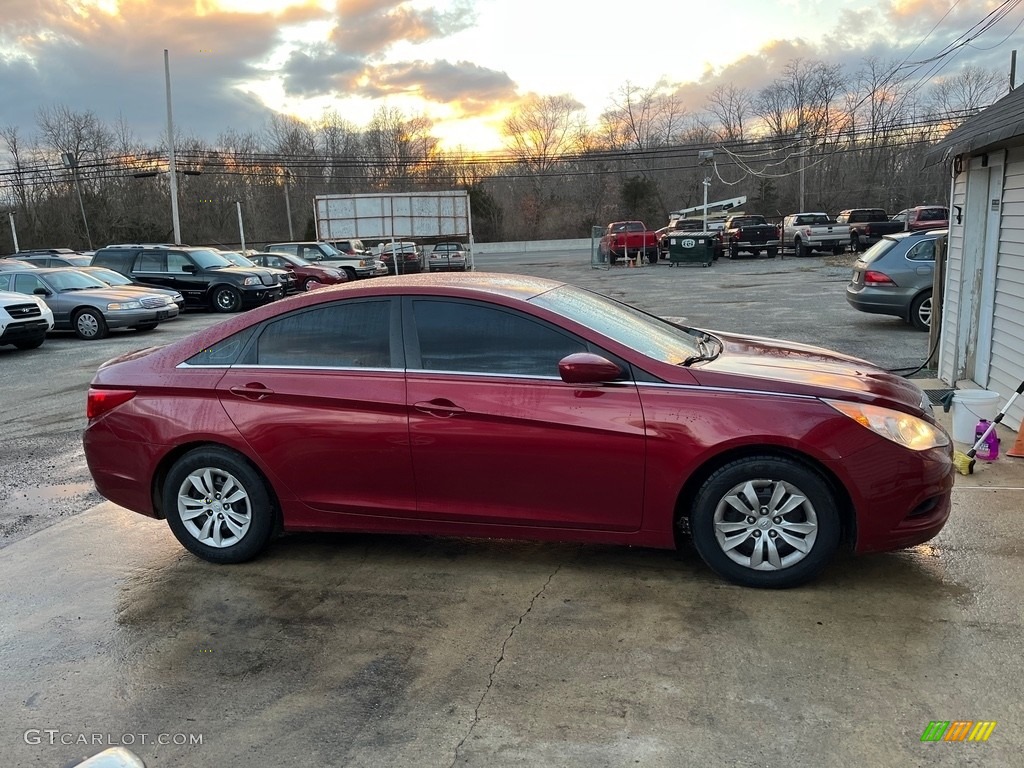 2012 Sonata GLS - Sparkling Ruby Red / Camel photo #10