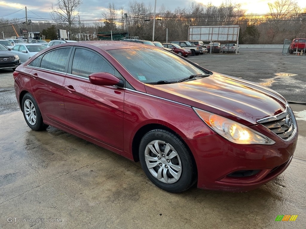 2012 Sonata GLS - Sparkling Ruby Red / Camel photo #11