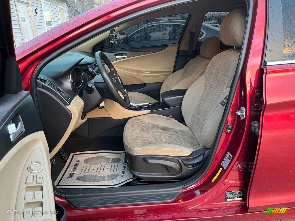 2012 Sonata GLS - Sparkling Ruby Red / Camel photo #12