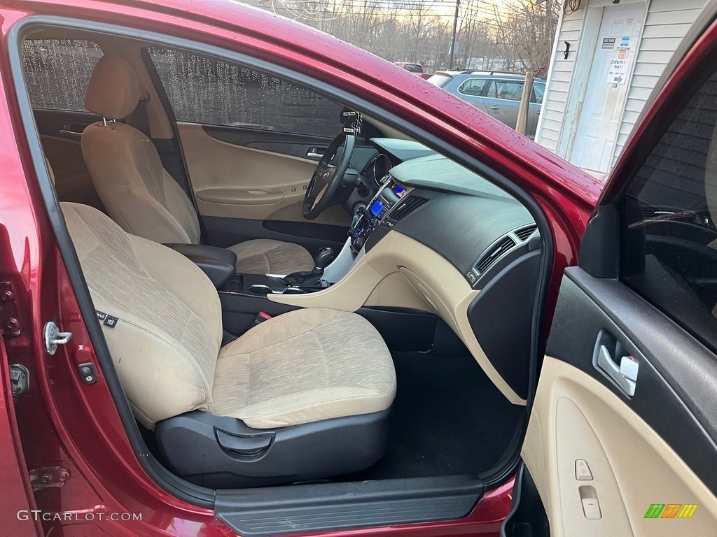 2012 Sonata GLS - Sparkling Ruby Red / Camel photo #13