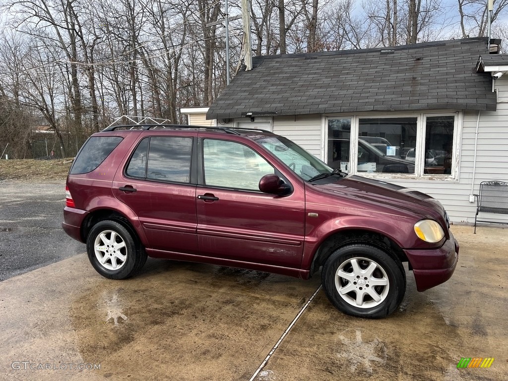 1999 ML 430 4Matic - Ruby Red Metallic / Sand photo #3