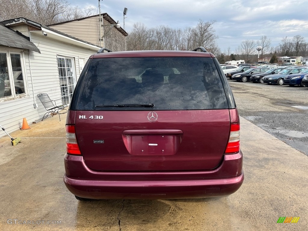 1999 ML 430 4Matic - Ruby Red Metallic / Sand photo #6