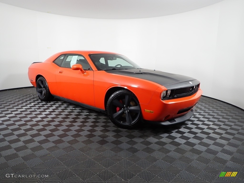2009 Challenger SRT8 - HEMI Orange / Dark Slate Gray photo #5