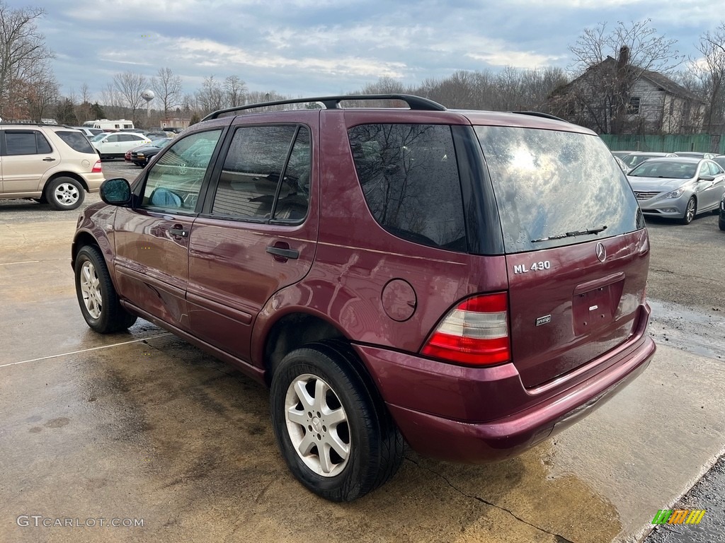 1999 ML 430 4Matic - Ruby Red Metallic / Sand photo #7
