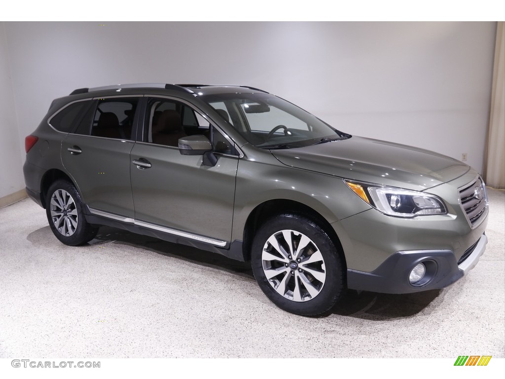 2017 Outback 2.5i Touring - Wilderness Green Metallic / Java Brown photo #1