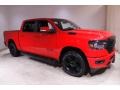 2020 Flame Red Ram 1500 Big Horn Night Edition Crew Cab 4x4  photo #1