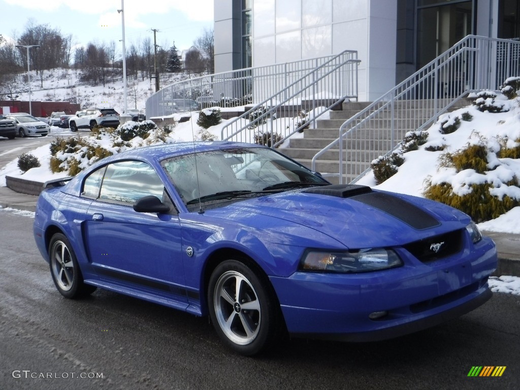 Azure Blue Ford Mustang
