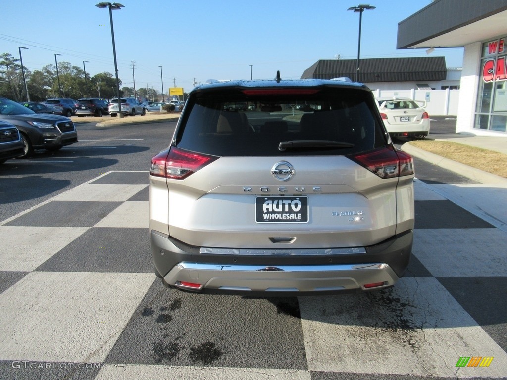 2021 Champagne Silver Metallic Nissan Rogue Platinum AWD 143626277 Photo 4