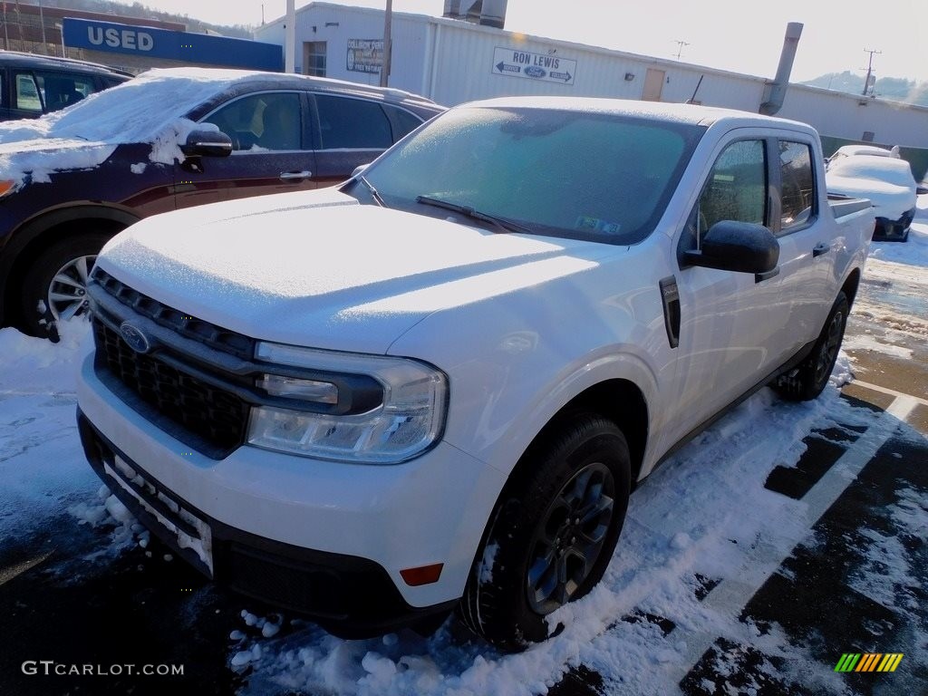 2022 Maverick XLT AWD - Oxford White / Black Onyx/Medium Dark Slate photo #5