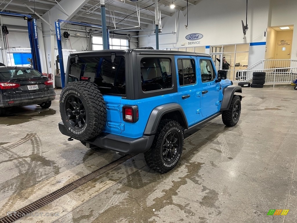 2021 Wrangler Unlimited Willys 4x4 - Chief Blue / Black photo #5