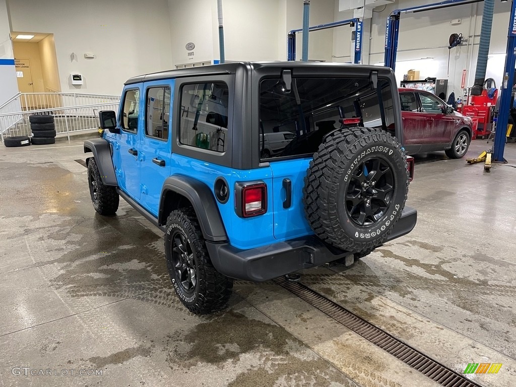 2021 Wrangler Unlimited Willys 4x4 - Chief Blue / Black photo #9