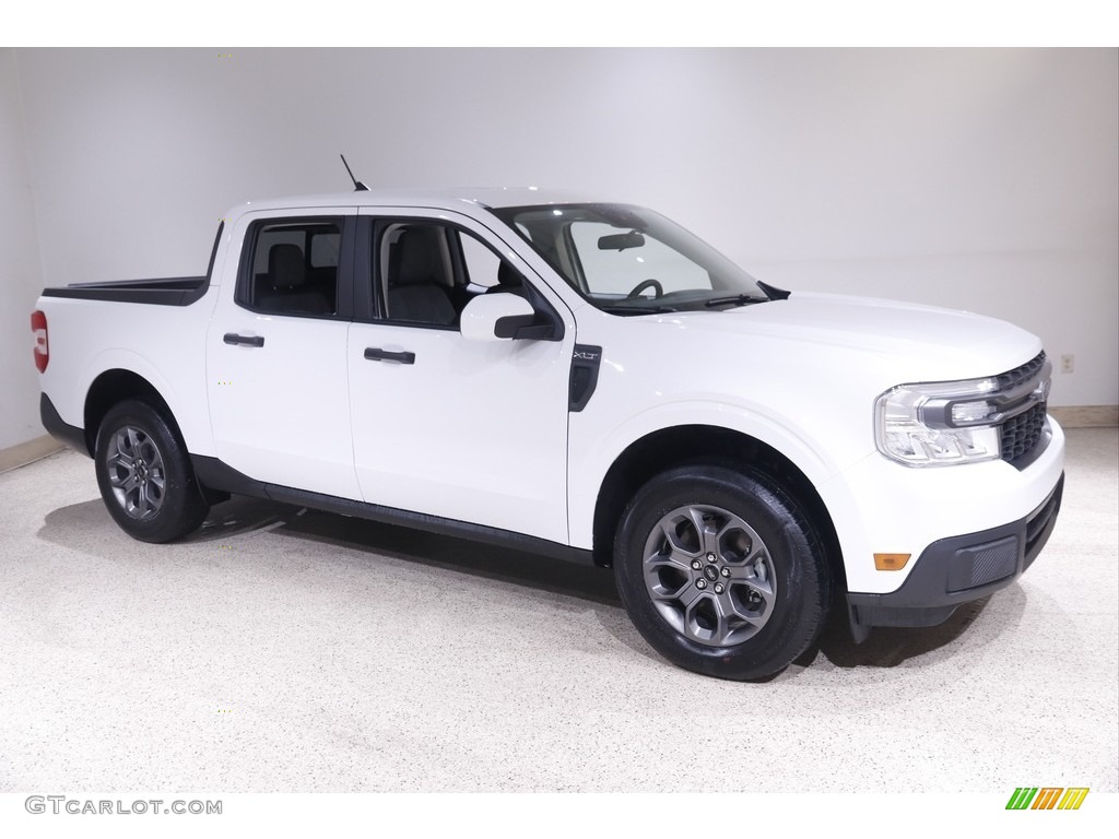 Oxford White 2022 Ford Maverick XLT AWD Exterior Photo #143630365