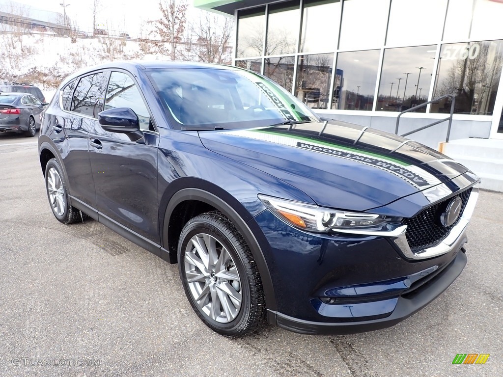 Deep Crystal Blue Mica 2021 Mazda CX-5 Grand Touring AWD Exterior Photo #143631845
