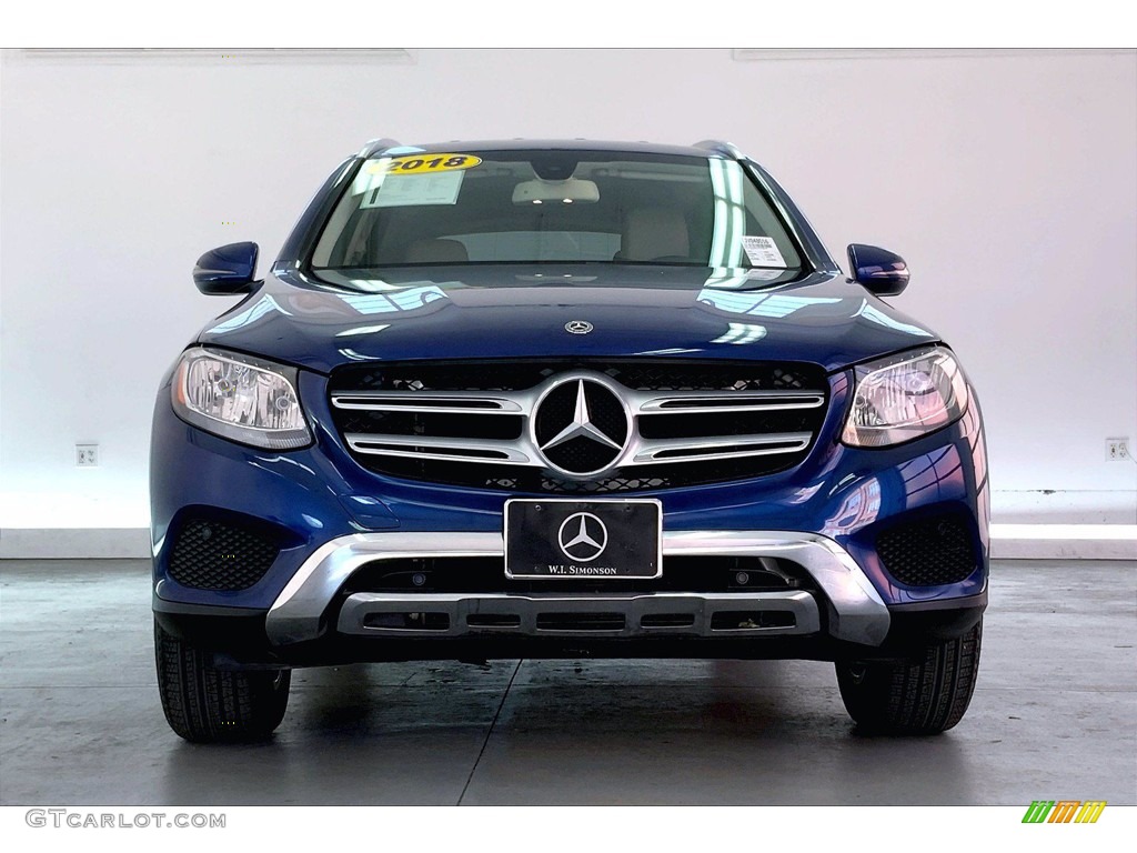 2018 GLC 300 - Brilliant Blue Metallic / Silk Beige/Black photo #2