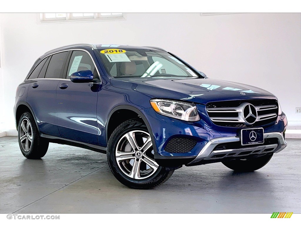 2018 GLC 300 - Brilliant Blue Metallic / Silk Beige/Black photo #34