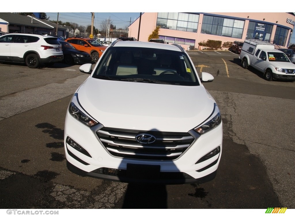 2017 Tucson SE AWD - Dazzling White / Beige photo #2