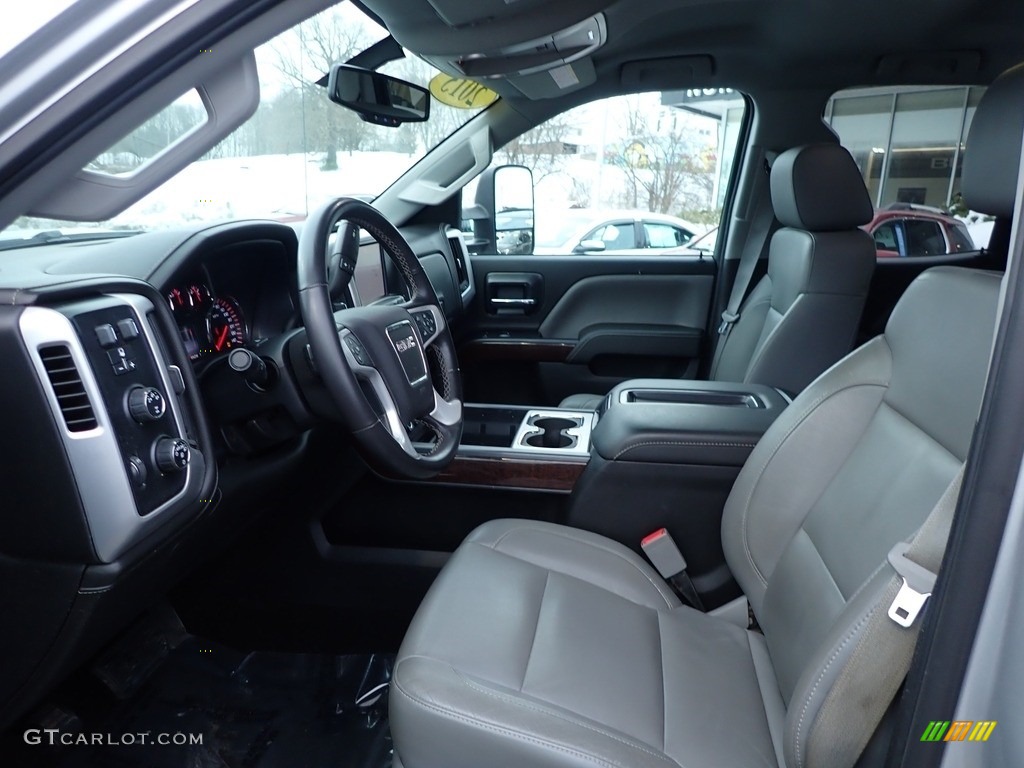 2015 GMC Sierra 2500HD SLT Double Cab 4x4 Front Seat Photo #143636567